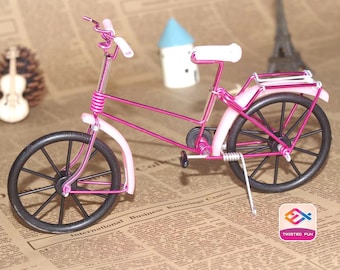 Miniature Bicycle Made from Wire with Extreme Details, Unique Gift for Bicycle Lovers, Best Gift for Cyclists, Perfect Home Office Decor