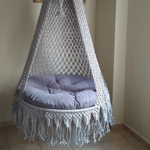 Macrame Swing Chair,Macrame swing,Macrame hammock,Hanging chair,Outdoor swing chair,Indoor hammock chair,Macrame hammock chair,Boho swing