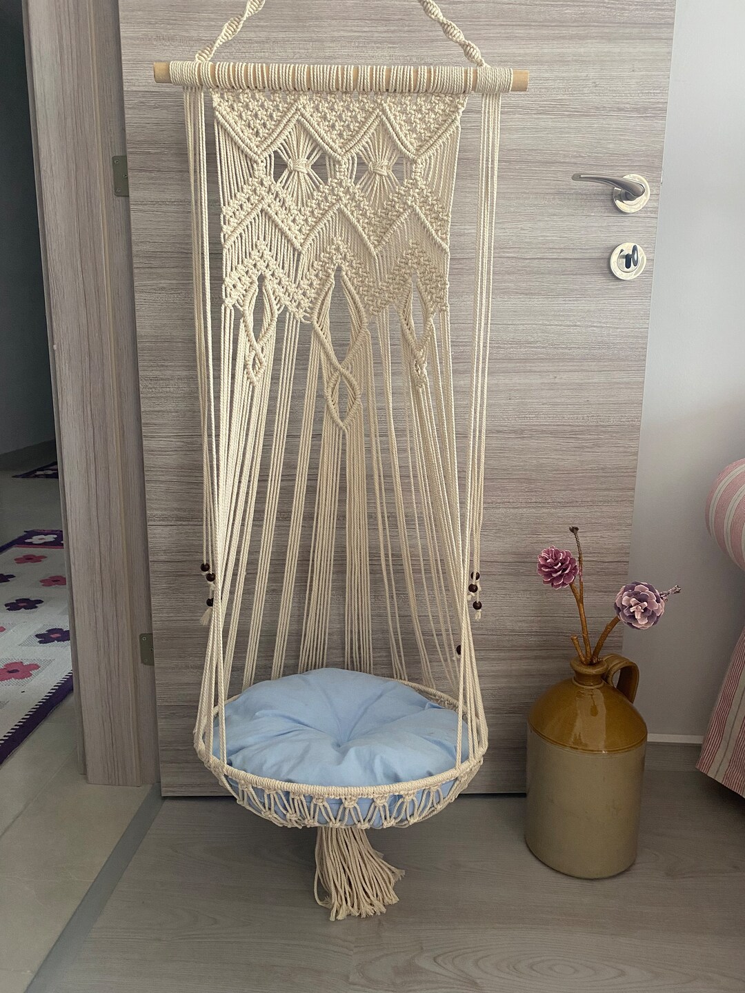 XXL Cat Hammock for Big Cats Cat Hammocks Macramé Cat Swing Etsy