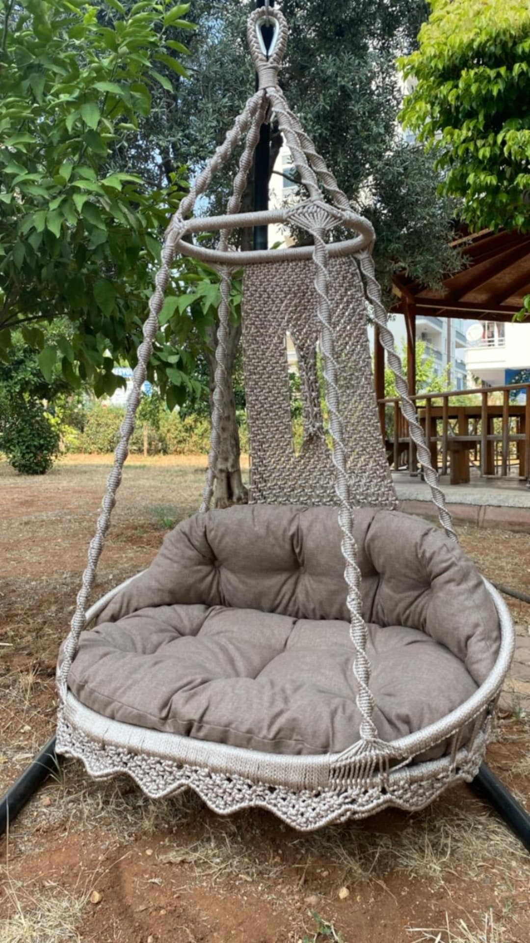 XXL Macrame Hammock Swing Chair , Indoor Hammock Chair , Macrame