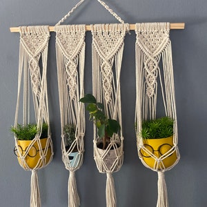 Macrame Triple Plant Hanger Pattern, Plant Hanger Pdf DIY, Tutorial ...