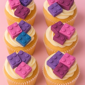 パステルフォンダンの積み木｜食べられるケーキトッパー