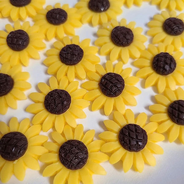 Sunflower Toppers/Sunflower Cake Customizable/Sugar Flowers/Sunflower Toppers/Rustic Wedding/Baby Shower Topper/Bridal Party/Honeybee Theme