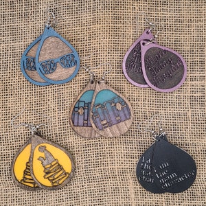 Book Inspired Earrings