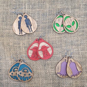 Alien Inspired Earrings