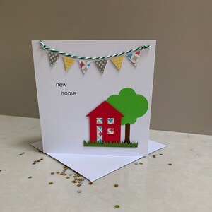 Handmade New Home Card, Can be personalised, Unique new home card