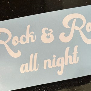 Rock & Roll Decal