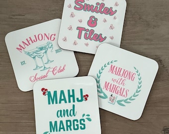 Mahjong Inspired Coasters Set