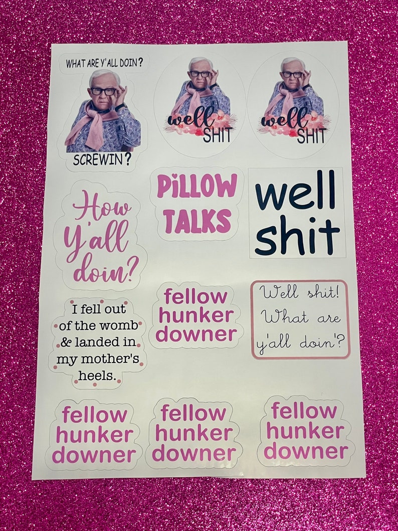 Leslie Jordan Inspired Sticker Pack Etsy