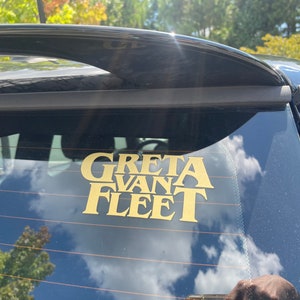 Greta Van Fleet inspired Gold decal