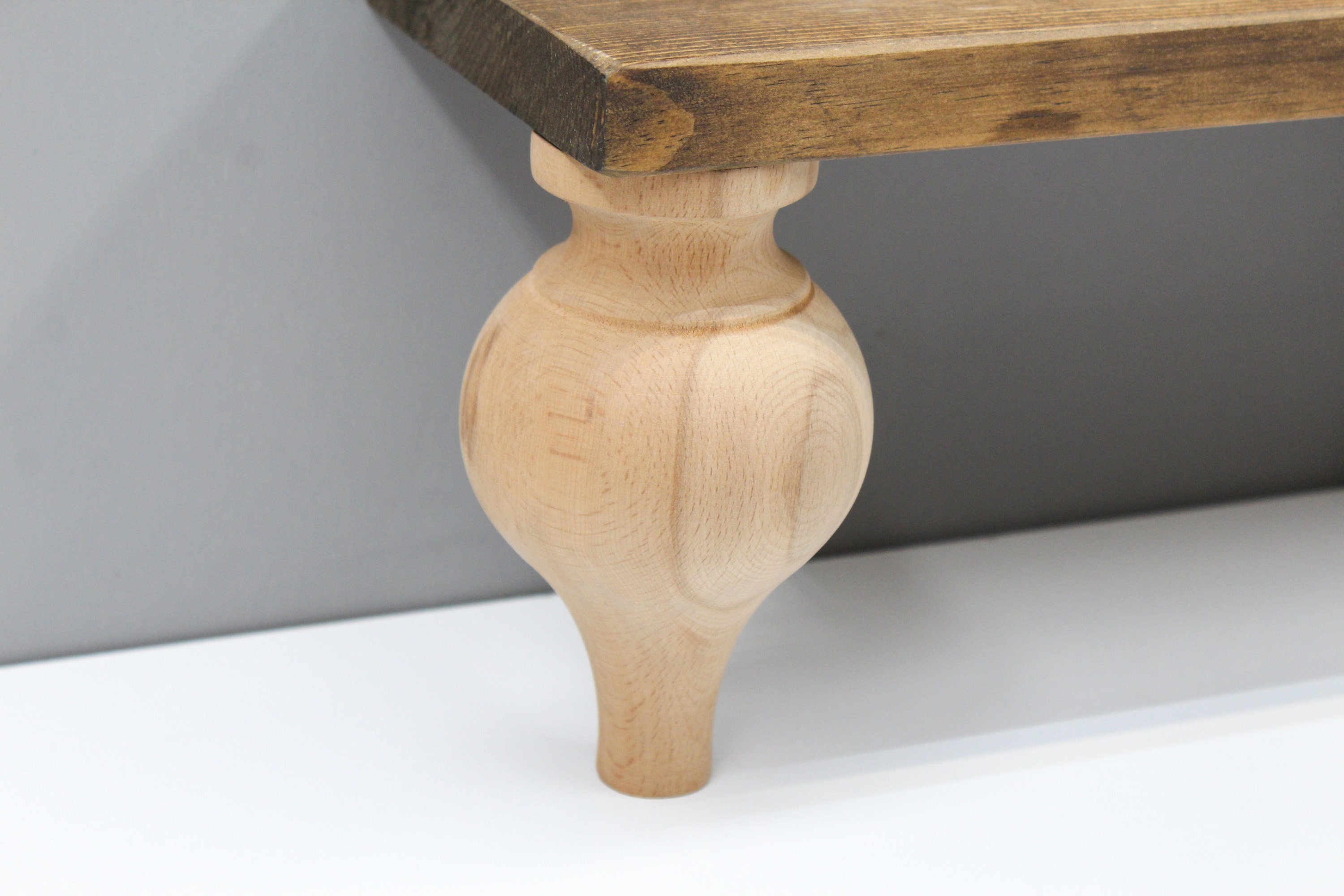 Turned Sofa Legs Dresser Legs Wood Legs for Furniture Bed Etsy