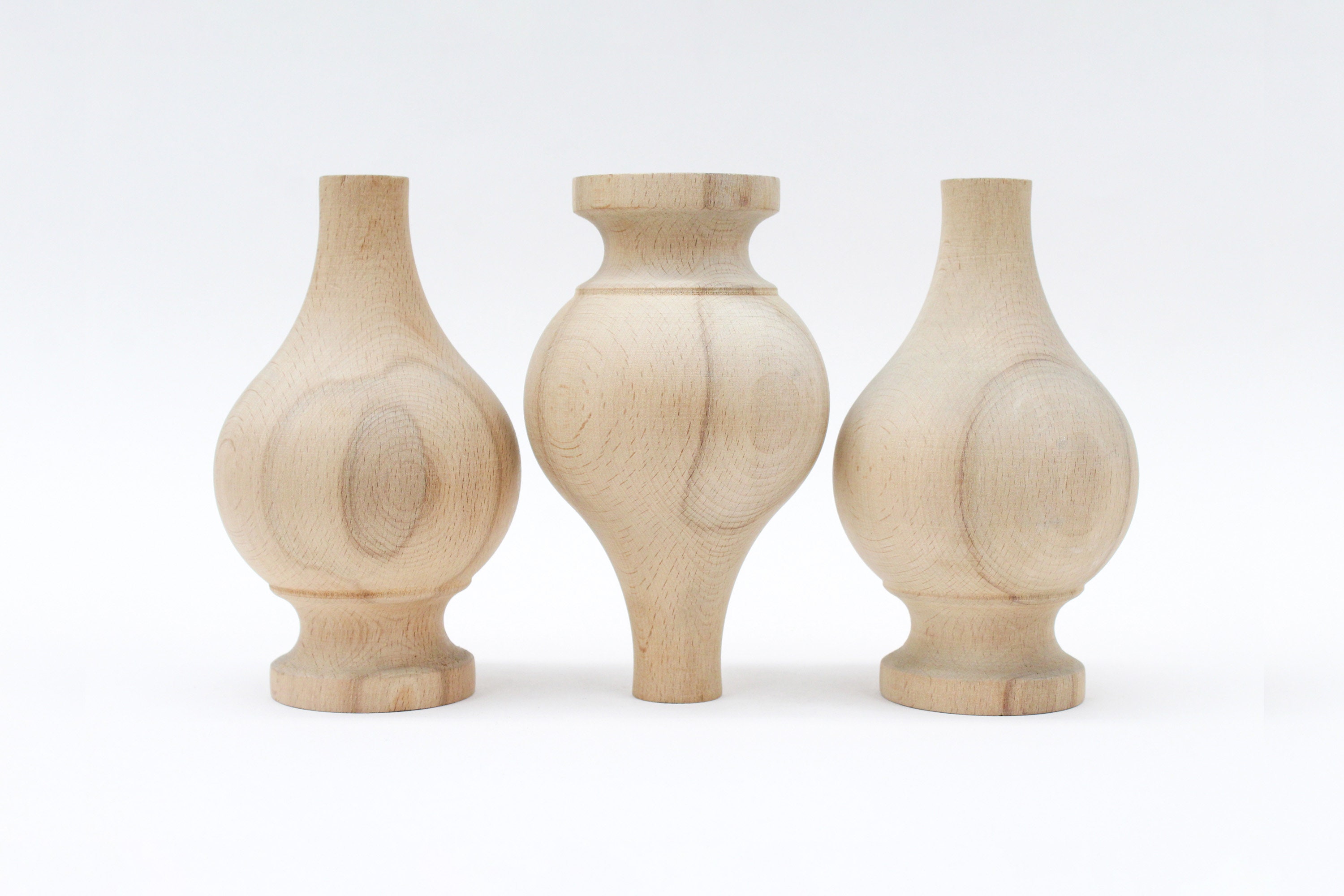 Turned Sofa Legs Dresser Legs Wood Legs for Furniture Bed Etsy