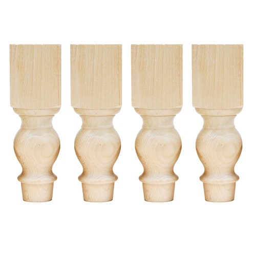 5 Unfinished Turned Round Couch Sofa Wood Furniture Legs Etsy