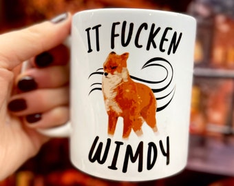 It fucken wimdy fox meme mug // Funny meme mug // meme mug // fox meme // funny fox mug // fox mug