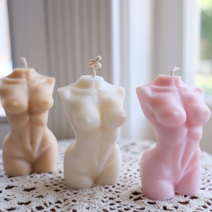 Female Torso Candle | Venus Bust Candle | Woman Body Candle | Goddess Candle | Aesthetic Neutral Room Decor Gift