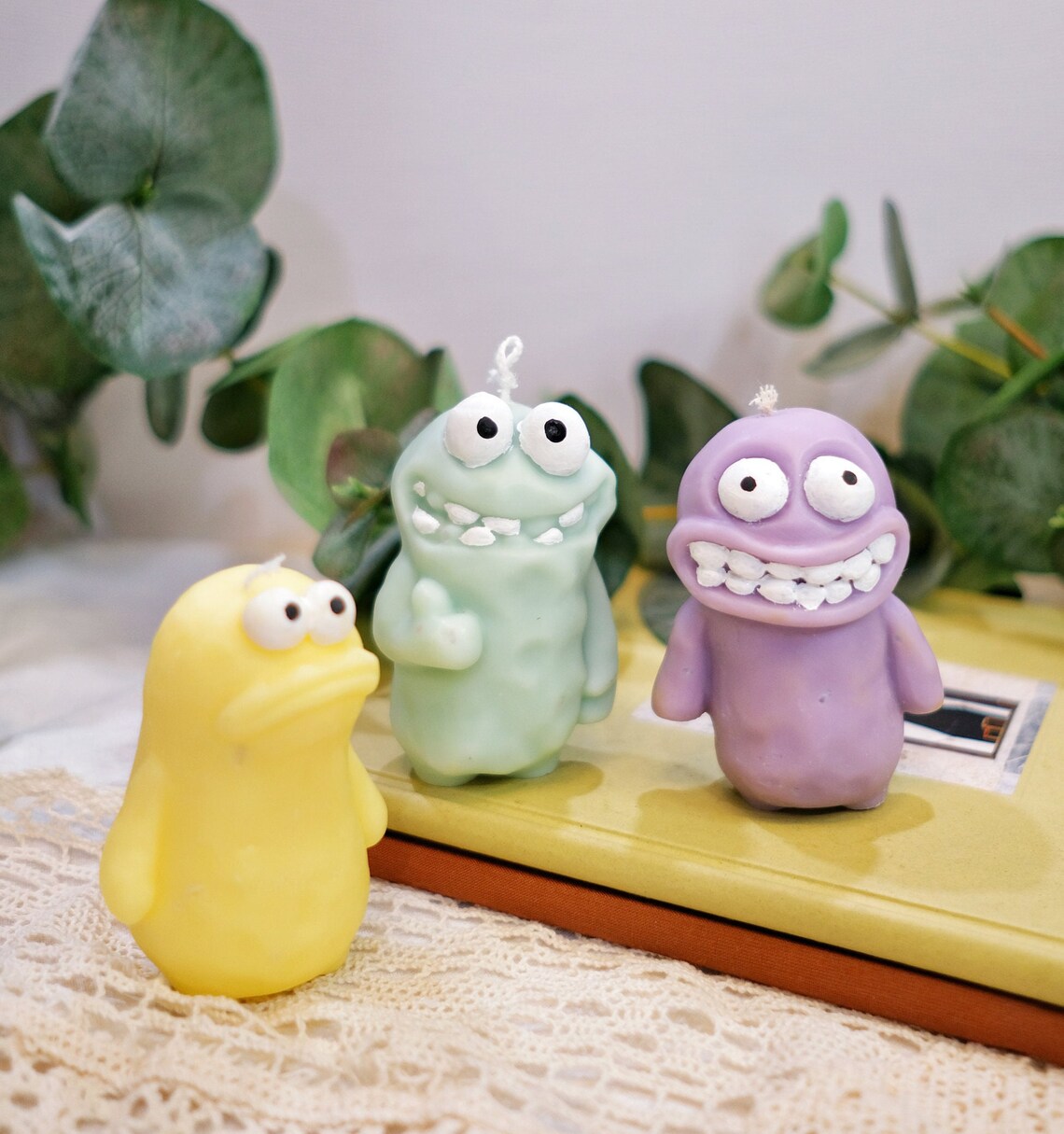 Little Monster Candle| Funky Room Decor | Unique Candle| Weird Candles ...