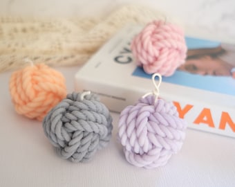 Yarn Candle - Cozy Aesthetic Home Decor Scented Hand Poured Candle Lovers Gift For Her Desk Decor Holiday Season Housewarming Wedding Favor