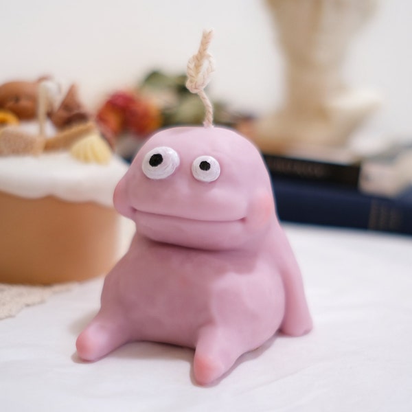 Vela de Monstruito/Decoración de habitación original/Vela única/Velas raras/Vela decorativa moderna
