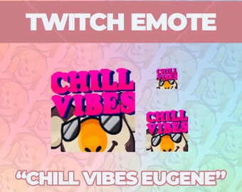 Chill Vibes Eugene Emote - Hand Drawn Animal Crossing Twitch/Discord (Digital Download)