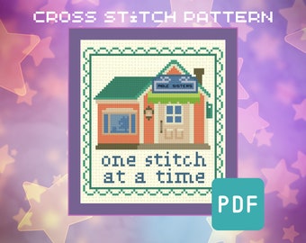 Animal Crossing Able Sisters Shop Cross Stitch Pattern - Retro Gaming (PDF Download)