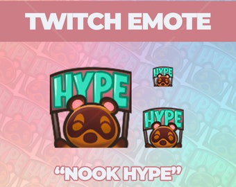Tom Nook Hype Emote – Hand Drawn Animal Crossing Twitch/Discord Emote