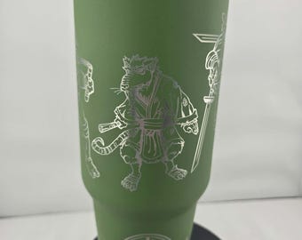 green Ninja turtles Heros in a Half Shell 40 oz tumbler