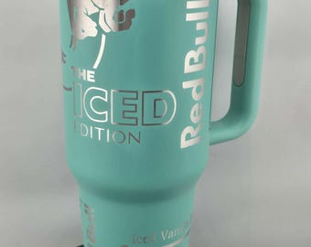 Red Bull Iced Edition 40 oz Tumbler – Turquoise Stainless Steel Iced Vanilla Berry