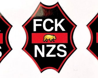 FCK NZS Bike Badge / Bicycle Badge / Fixie Bike / Road Bike