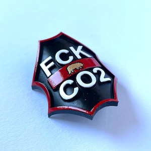 FCK CO2 Bike Badge / Bicycle Badge / Fixie Bike / Road Bike