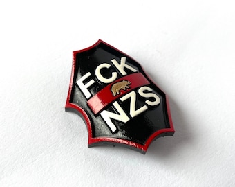 FCK NZS Fahrrad Plakette / Bike Badge / Fixie Bike / Road Bike