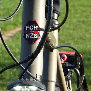 FCK NZS Bike Badge / Bicycle Badge / Fixie Bike / Road Bike image 2