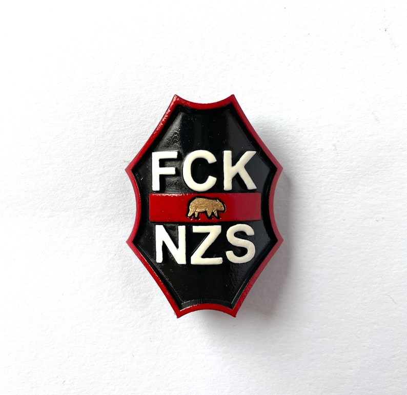 FCK NZS Fahrrad Plakette / Bike Badge / Fixie Bike / Road Bike Bild 3