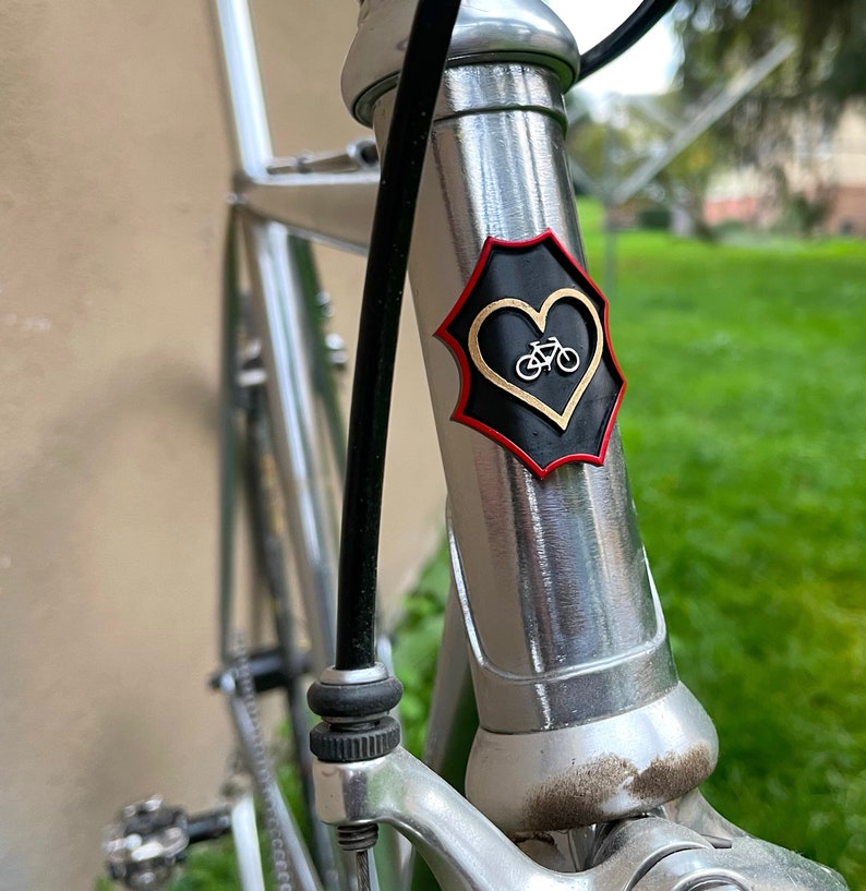 Bicycle Love Fahrrad Plakette / Bike Badge / Fixie Bike / Road Bike Bild 2