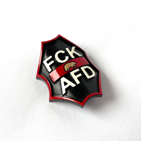 FCK AFD Fahrrad Plakette / Bike Badge / Fixie Bike / Road Bike