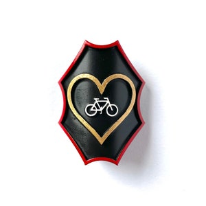 Bicycle Love Fahrrad Plakette / Bike Badge / Fixie Bike / Road Bike Bild 1