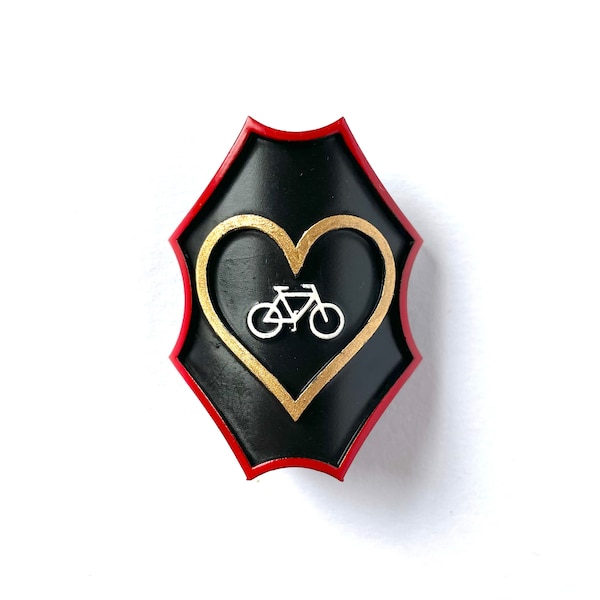 Bicycle Love Fahrrad Plakette / Bike Badge / Fixie Bike / Road Bike