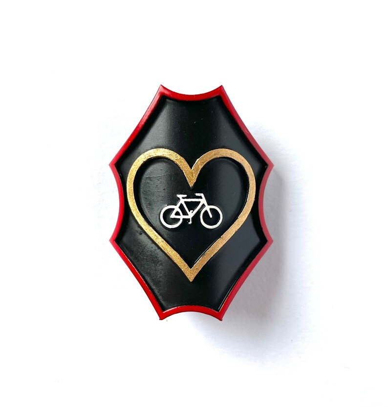 Bicycle Love Fahrrad Plakette / Bike Badge / Fixie Bike / Road Bike Bild 1