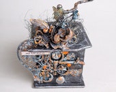 Altered vintage coffee grinder