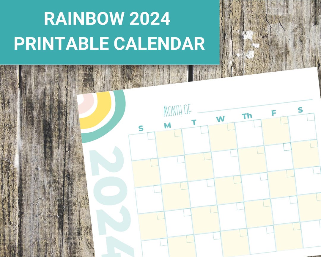 Editable Printable 2024 Calendar | Landscape Calendar | Monthly Yearly ...