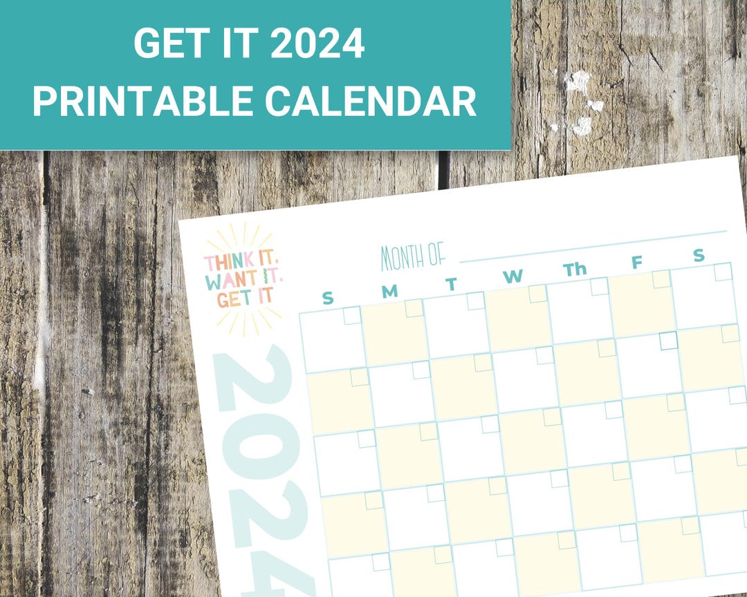 Editable Printable 2024 Calendar | Landscape Calendar | Monthly Yearly