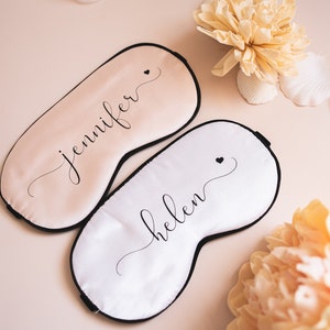Sleepover Party Eye Mask | Personalized Sleep Mask | Custom Eye Mask | Bachelorette Party Gift Bridesmaid Proposal Gift Bridesmaid Gift