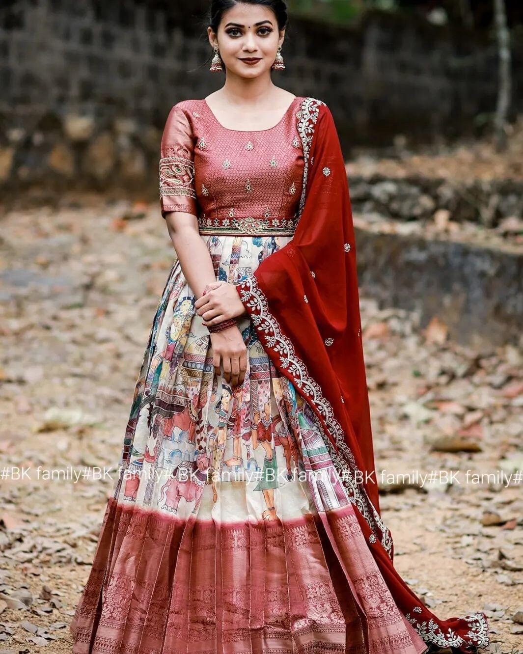 New Kalamkari Design for Girls 2023 : r/indiacouture