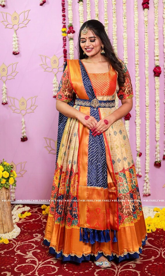 Kalamkari frocks online cheap