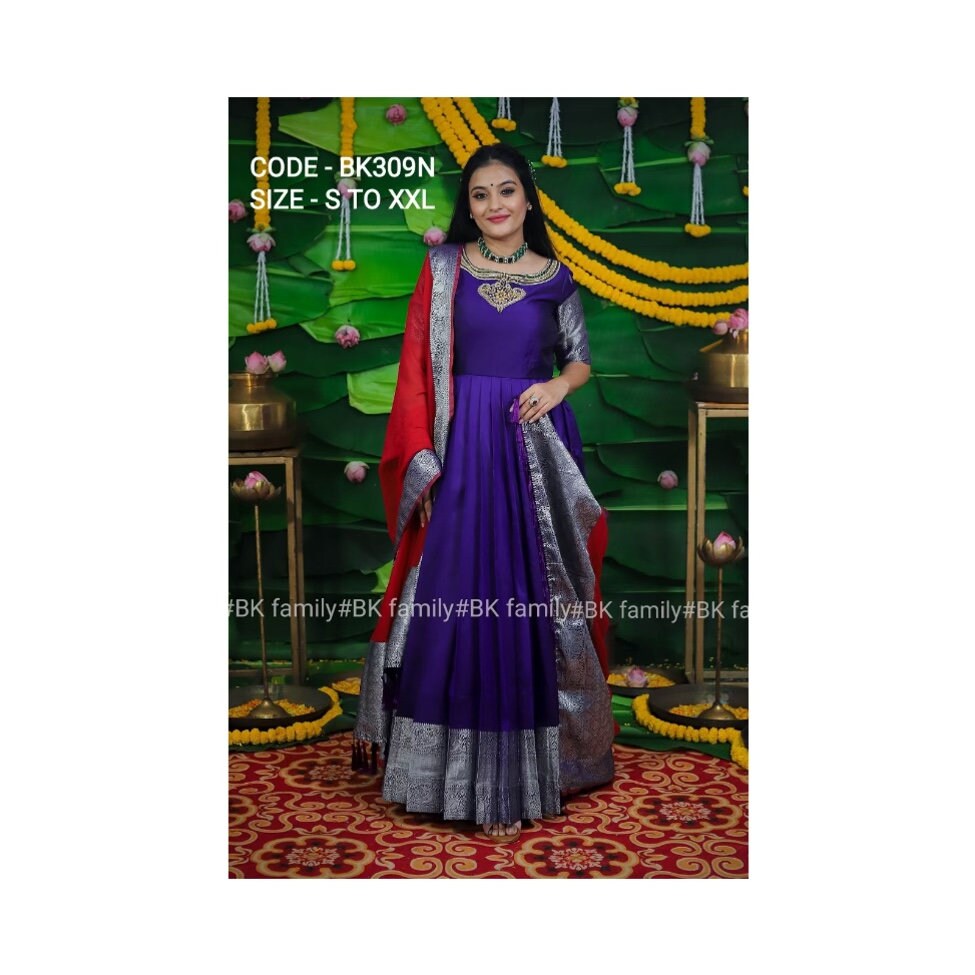 Pattu /party Wear Dress /indian Floor 