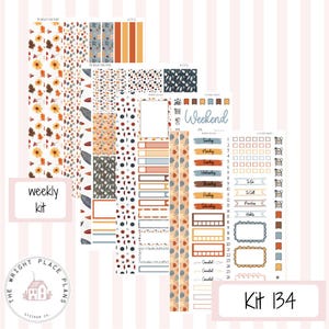 Kit-134| weekly kit planner stickers|