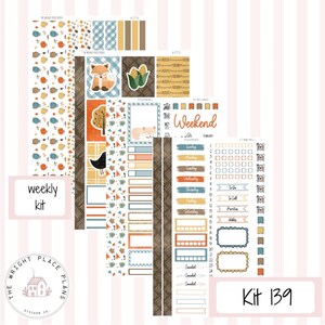 Kit-139| weekly kit planner stickers|