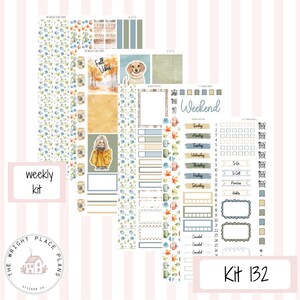 Kit-133| weekly kit planner stickers|