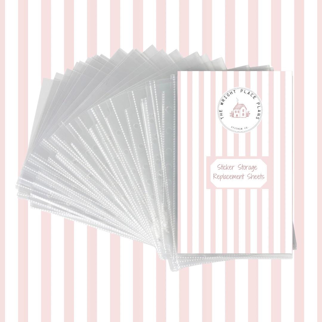 Sticker Stack Refils Mini Binder Sticker Storage Sheets: Clear Refills (5.5x8.5) - Etsy
