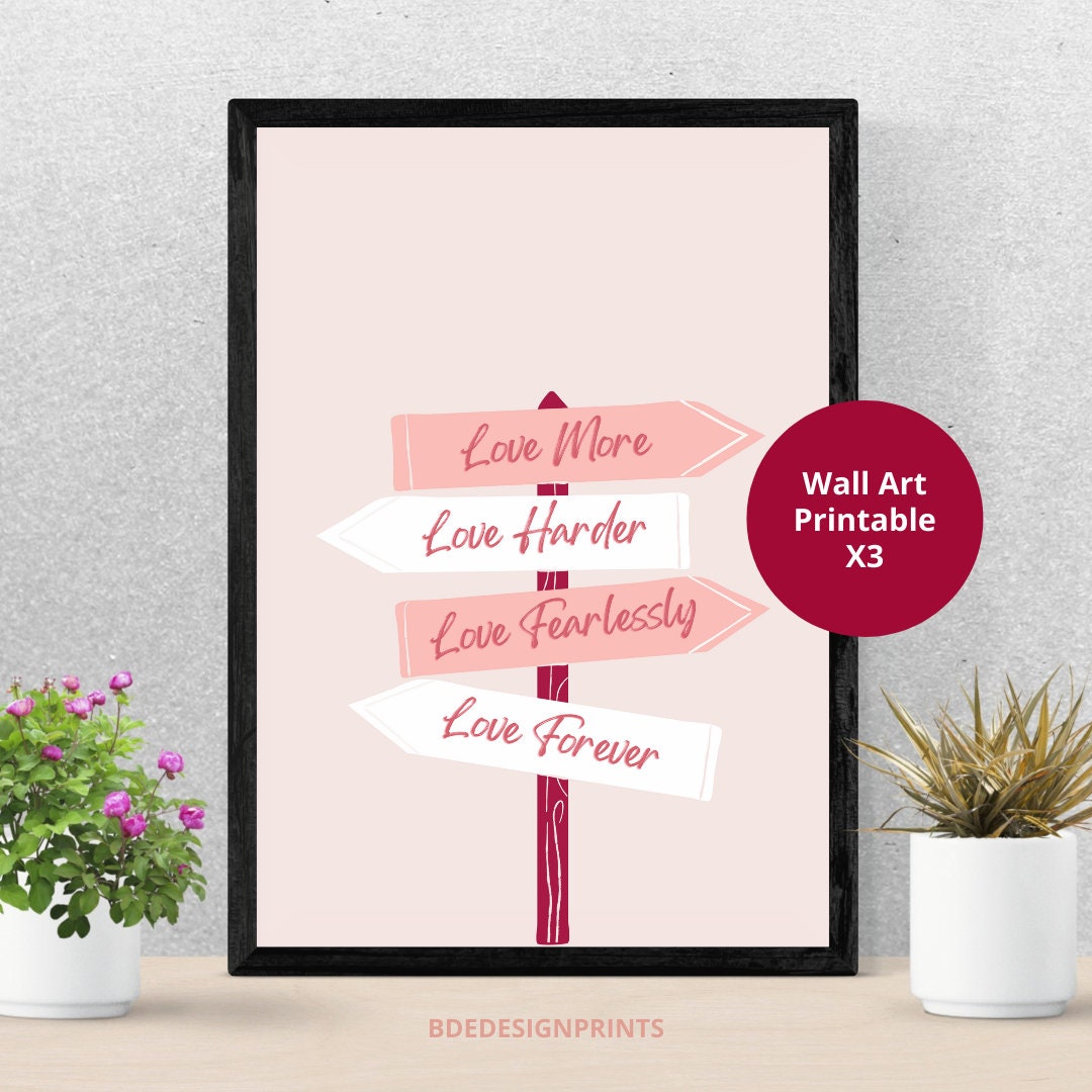 Couples Decor Printable Wall Decor Love Home Decor Print Valentines Poster Valentine's Day Wall Art