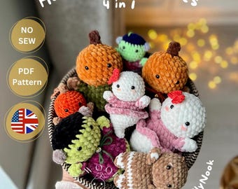 Chubby Halloween Cuties - 4-in-1 PDF pattern in English - Spooky & Festive Season Amigurumi Bundle